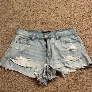 Aeropostale Blue Jean Shorts Distressed Cut-Offs